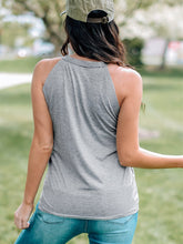 Weste mit amerikanischer Flagge und Totenkopf-Print